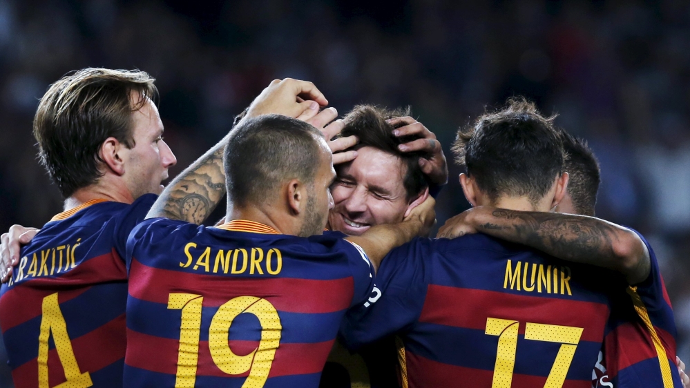 Barcelona's Messi is one of Neymar's key rivals [Susana Vera/Reuters]