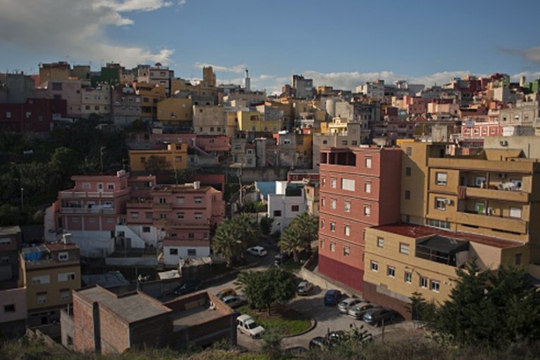 A general view of El Principe district in Ceuta [AFP]