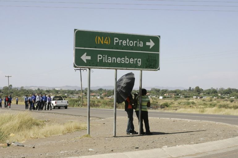 Roadsign in South Africa