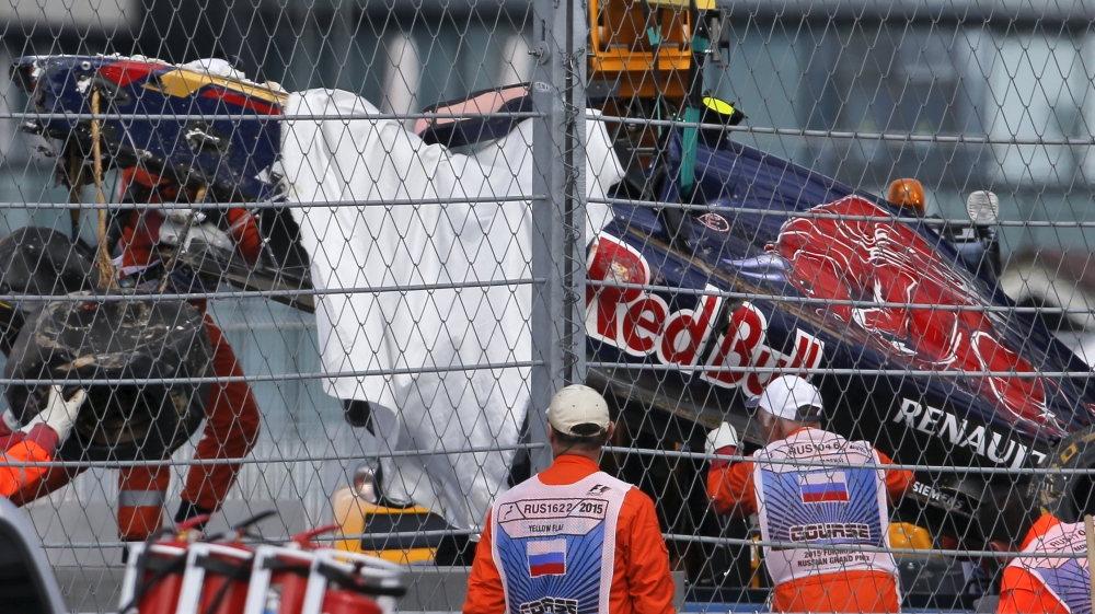 Sainz escaped serious injury despite a high-speed crash [Reuters]