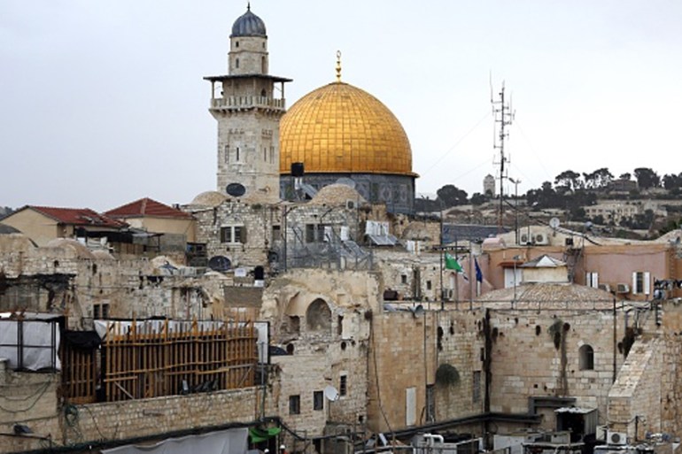 A general view shows the al-Aqsa mosque compound, Islam''s third holiest site, in the Old City of Jerusalem [AFP]