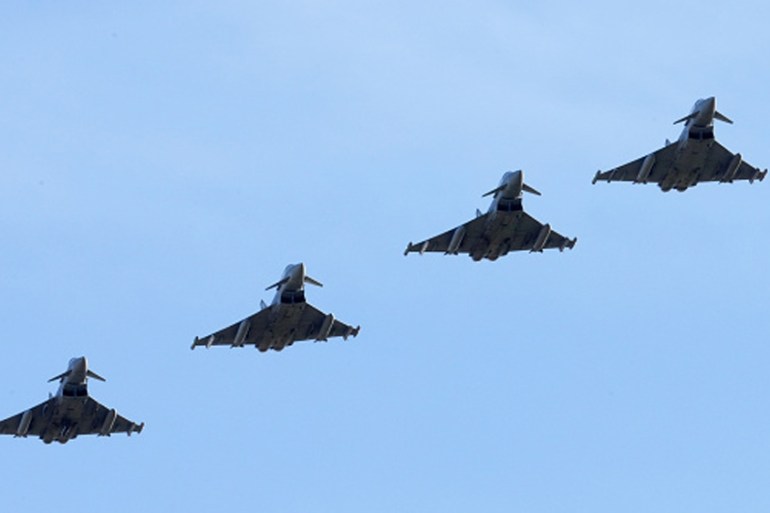 A display of Typhoon Aircraft [Getty]