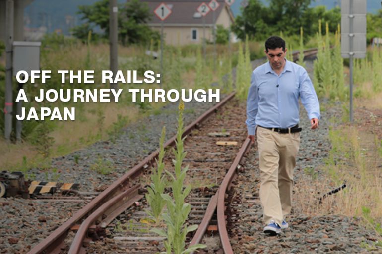 Off the Rails - A Journey Through Japan - title logo