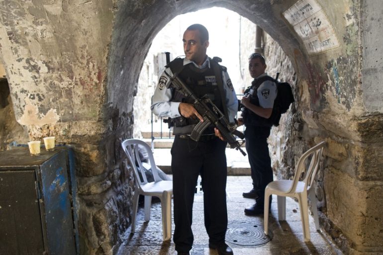 High Security in the Old City of Jerusalem