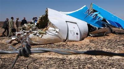 US and UK security officials claimed that the Russian airliner may have been brought down by a bomb [EPA]