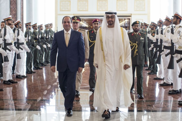Sheikh Mohamed bin Zayed Al Nahyan, Abdel Fattah El-Sisi