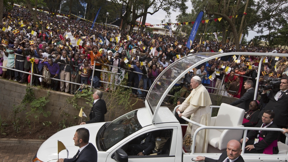 Pope Francis is currently on his first-ever official trip to Africa, a six-day tour that has already taken him to Kenya and then onwards to the Central African Republic [Ben Curtis/AP Photo]