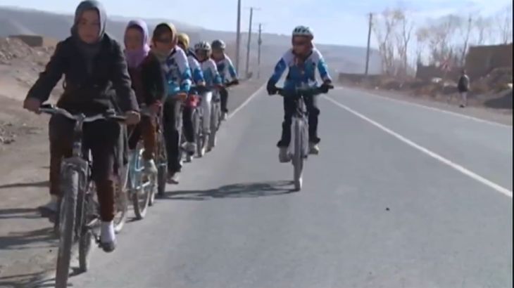 afghanistan female cyclists