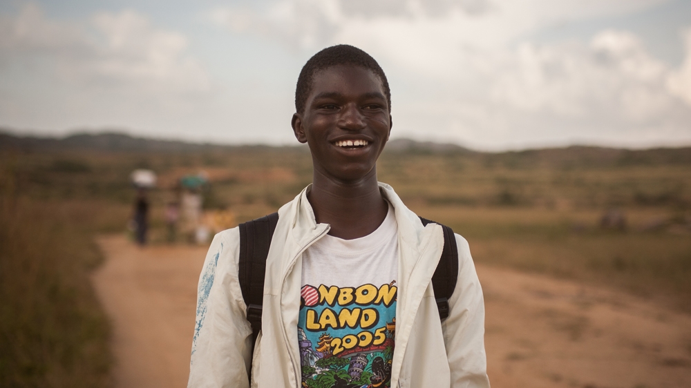 Twenty-year-old Felix Rana, who was chased out of his village as a child, says he now has hope in his life and would like to one day become a journalist [Ruth McDowall/Al Jazeera]