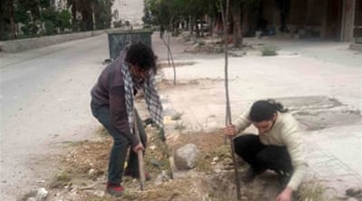 'We have started a campaign to encourage people to plant trees' [Courtesy of Facebook/Al Jazeera]