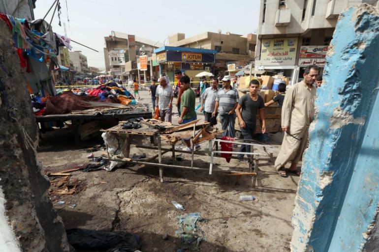 Suicide bomb attack in Baghdad, Iraq, Thursday, September 17