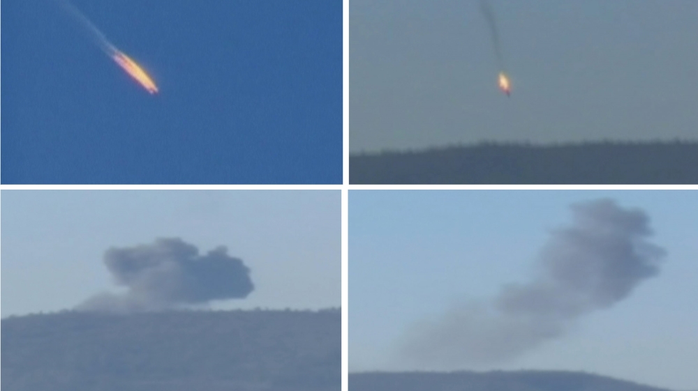 The Russian warplane was shot down by Turkish air-to-air missile near the Syria border on Tuesday [Reuters]