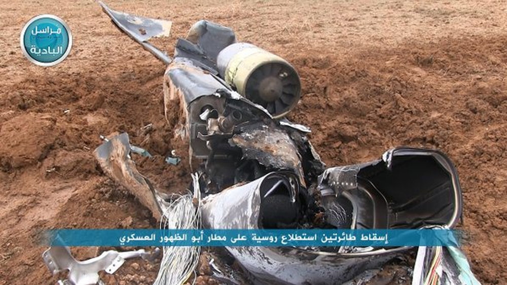 The al-Qaeda affiliated group, in a post on one of its official Syrian Twitter accounts, claimed the downing of two Russian reconnaissance drones over Abu Duhur military airport in Idlib province.