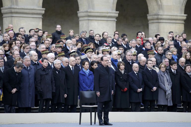 Paris attacks memorial cermony