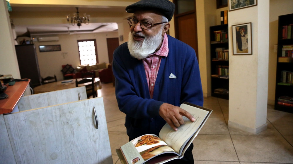 A prolific writer and speaker on ancient Indian food, Pant has written India's largest compendium of recipes and penned a food column for more than 12 years [Showkat Shafi/Al Jazeera]