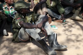 South Sudan rebel child soldier