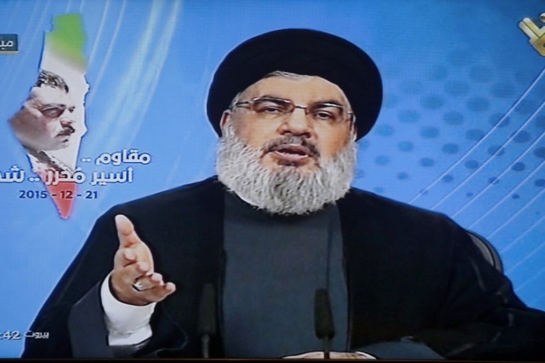 Hezbollah leader Sayyed Hassan Nasrallah televised address in Beirut