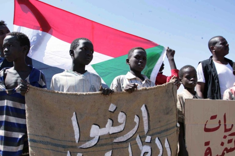 Sudanese protest longstanding US sanctions on country