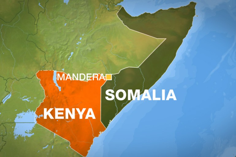 Map Kenya Somalia Mandera