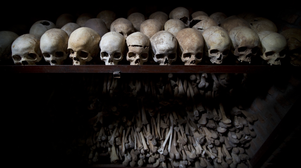 More than 800,000 ethnic Tutsis and moderate Hutus were killed by Hutu hardliners during the genocide [Ben Curtis/AP]