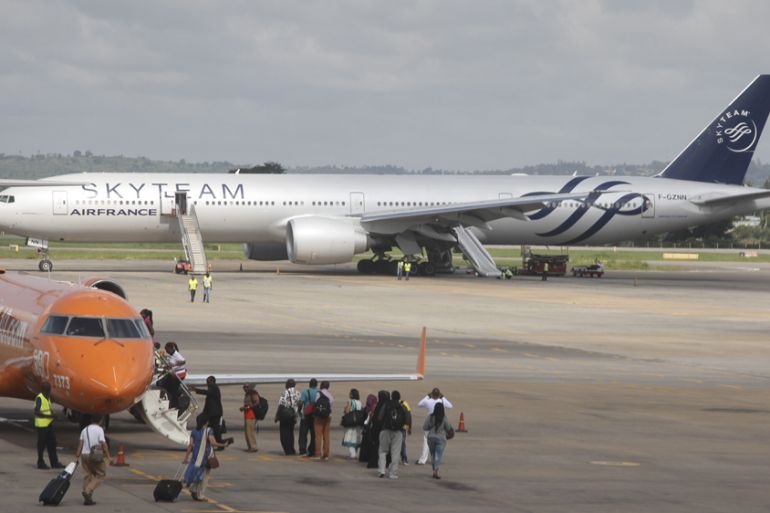 Air France 777 Kenya Mombasa