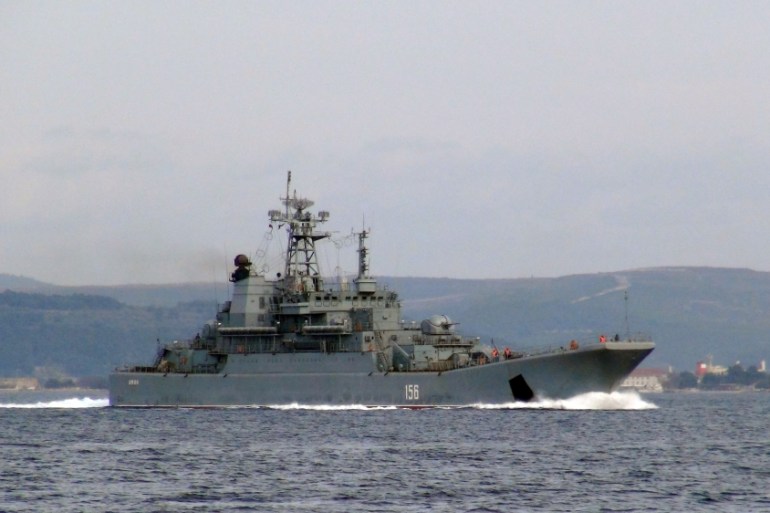 Yamal Russian warship
