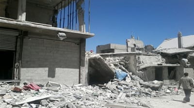 Civilian homes are a common target for the Bashar al-Assad regime's air strikes [Norran K/Al Jazeera]
