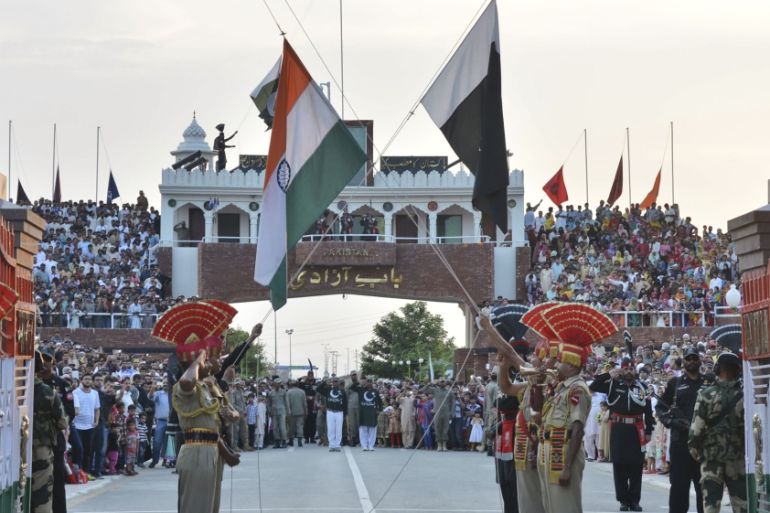India-Pakistan border post of Attari-Wagah