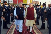 The visit has provided excellent optics as the two leaders embraced warmly, walked hand in hand at the airport and were filmed with smiles on their faces, writes Nasir [AFP]