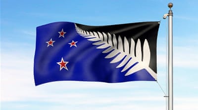 The Silver Fern design that could become New Zealand's new flag [EPA]