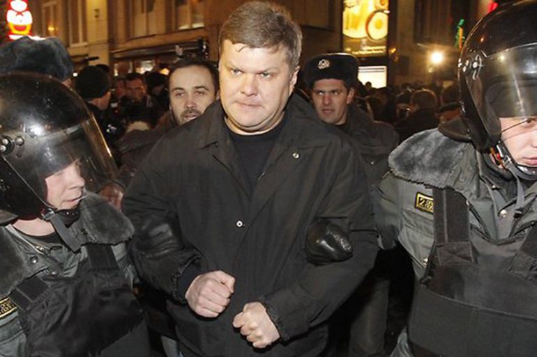 Russia liberal party head detained