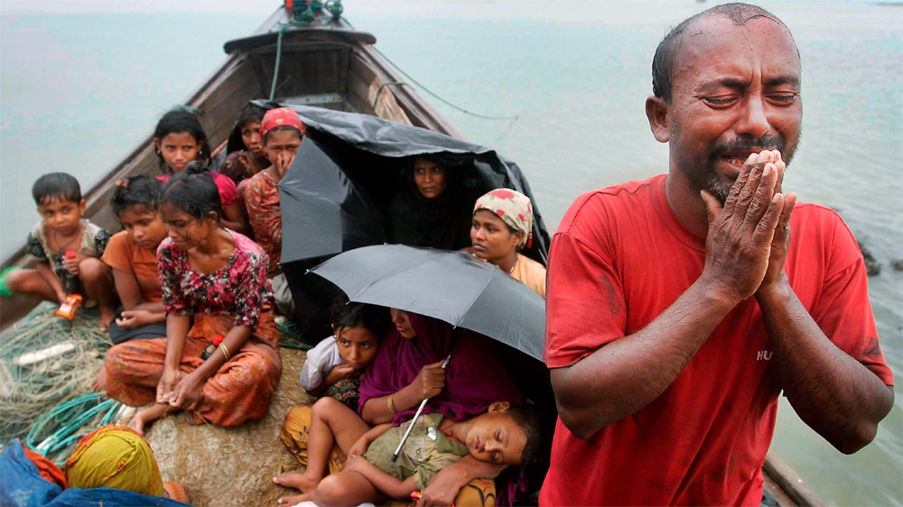A Rohingya Muslim man who fled Myanmar to Bangladesh to escape religious violence [Anurup Titu/AP]