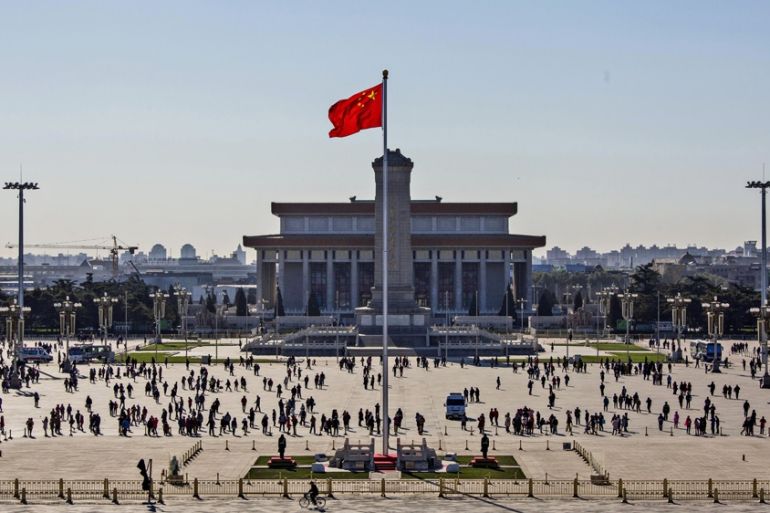 Blue skies return to Tiananmen Square, Beijing, China