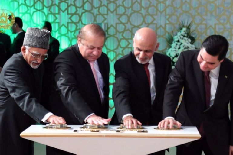 TAPI project launch in Turkmenistan [Afghan government handout]