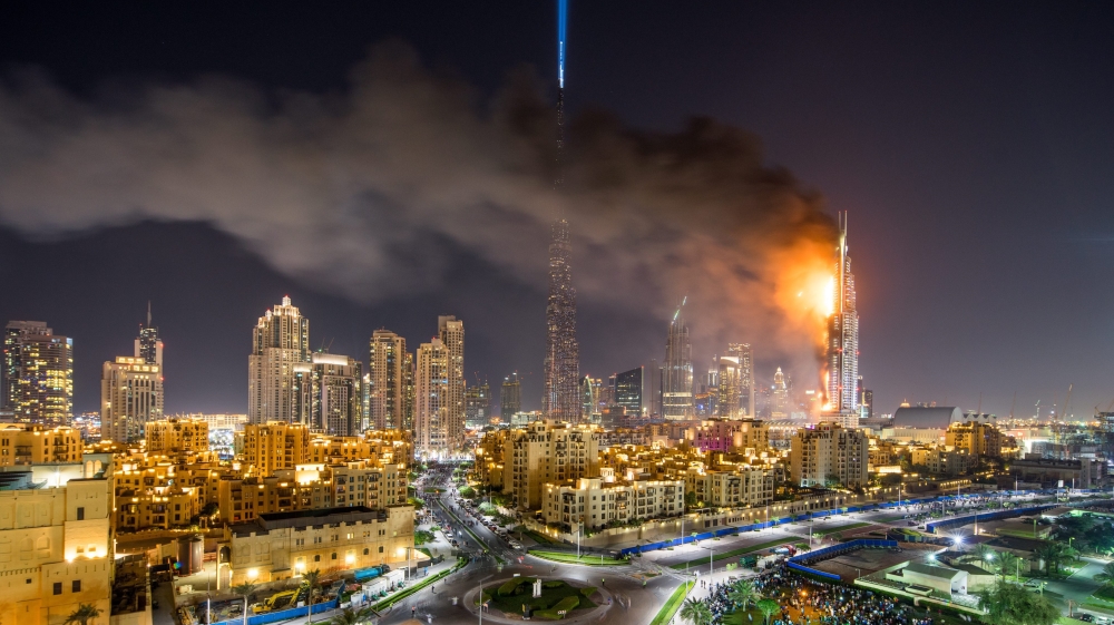Dubai and neighbouring emirates in the UAE have faced a series of fires in highrise buildings [EPA]