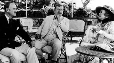 Peter Ustinov as Hercule Poirot with David Niven and Bette Davis in the film adaptation of Christie's Death on the Nile [Getty]