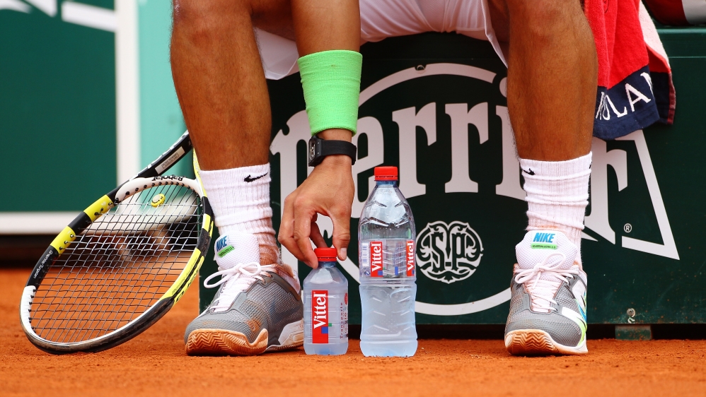 Rafael Nadal's arrangement of his drink bottles is witnessed at every single match [Getty Images]