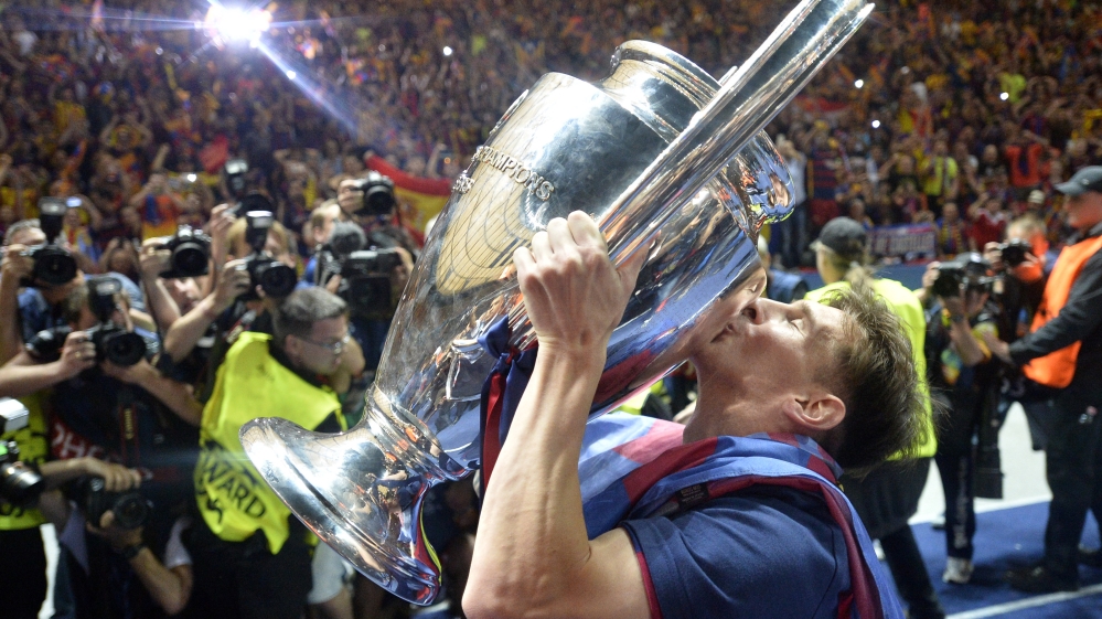 Barcelona won five of the six trophies available in 2015, including the Champions League [AP]