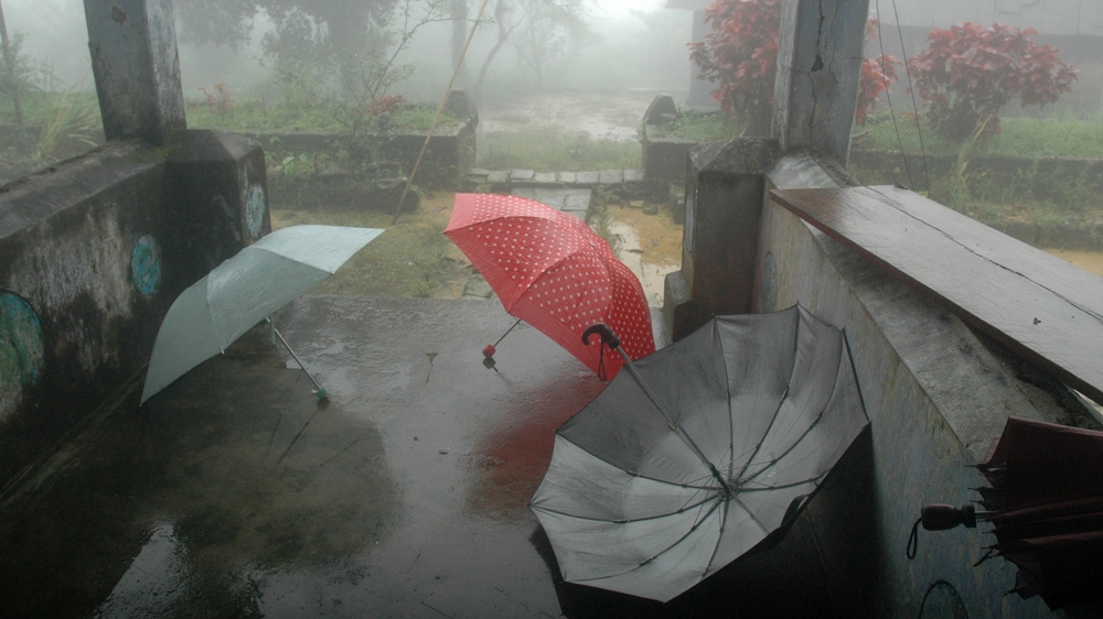 Cherrapunji usually receives heavy rains, although the amount has declined over the past decades [Subhamoy Bhattacharjee  /   Al Jazeera  ] 