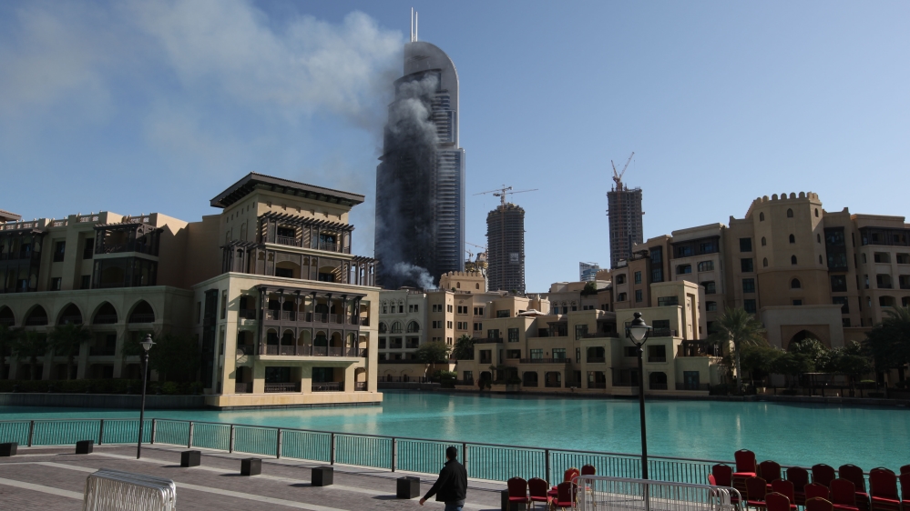  Dubai and neighbouring emirates in the UAE have faced a series of fires in highrise buildings   [AP]