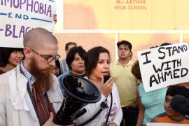 US Texas Muslims protest