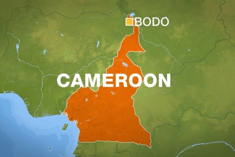 Bodo, Cameroon - Map