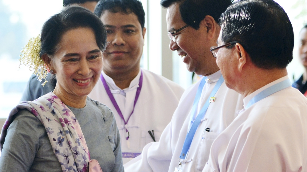 Aung San Suu Kyi cannot become president since her sons are British citizens [Aung Shine Oo/AP]