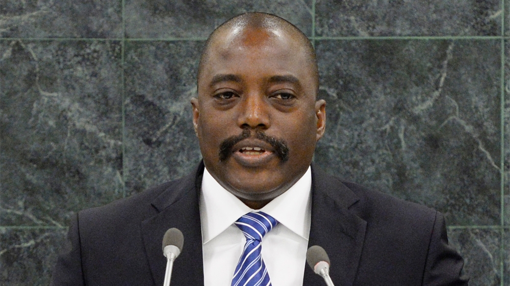 Joseph Kabila has been president of the DRC since 2001. His second - and final - term is due to end at the end of this year [Stan Honda/AP] 