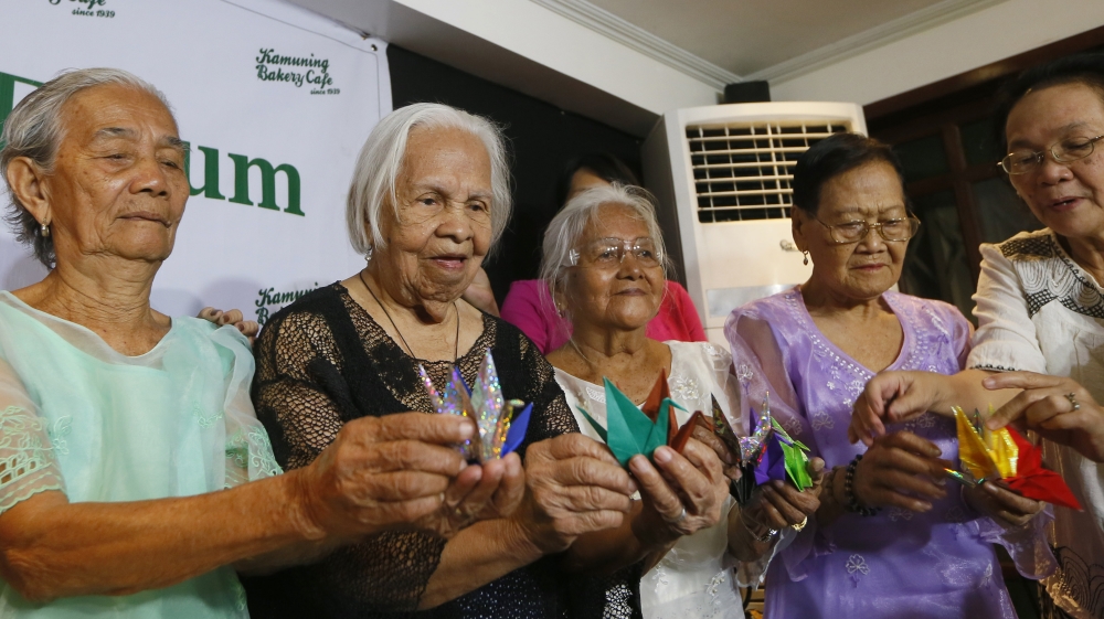 According to Lila Pilipina, the organisation representing the victims, at least 1,000 Filipinas were abused by Japanese soldiers during World War II [AP]