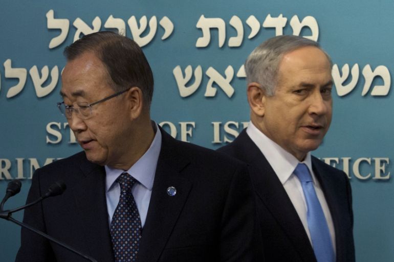 Ban Ki-moon, Benjamin Netanyahu