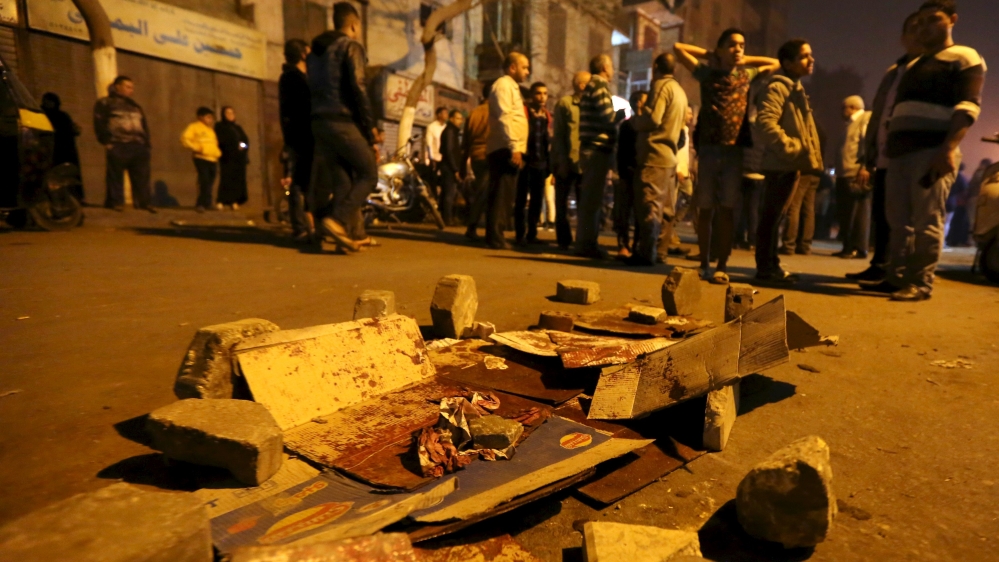
Bloodstains marked the spot where Ismail was killed by a 