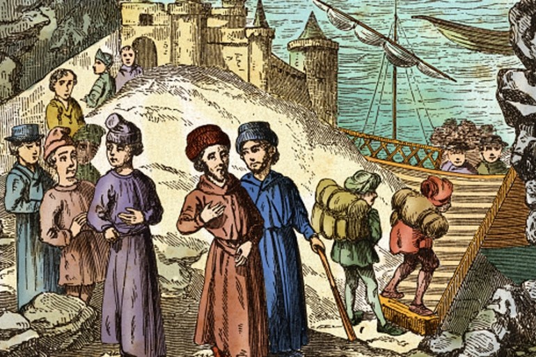 From August 1, 1492 the presence of a Jew in Spain was considered illegal. Calcographic coloured print, Spain approx. 1792 [Getty]