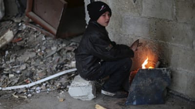More than half of Syria's displaced are children, UN says [Bassam Khabieh/Reuters]