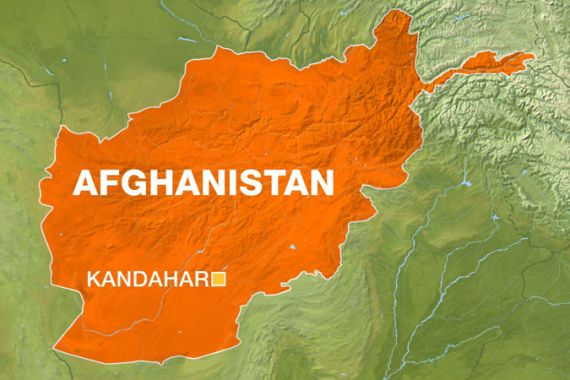 Map of Kandahar province
